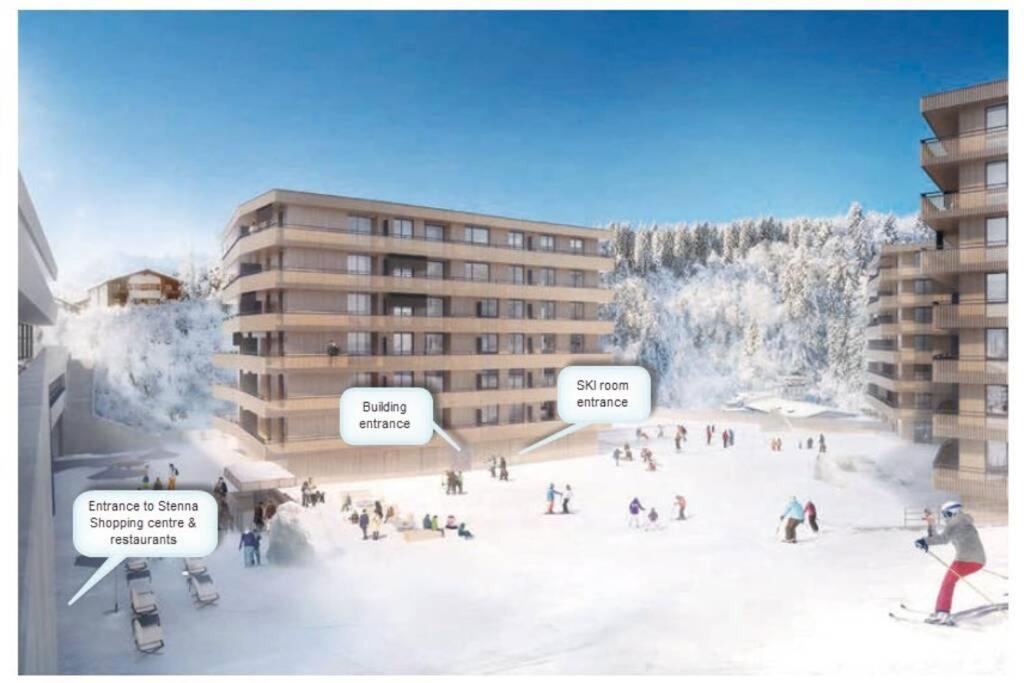 Beautiful Sunny New 1 Bed Apt Flims Eksteriør billede